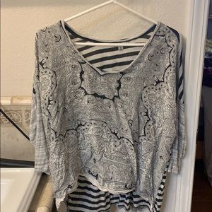 Cabi 3/4 length high/low top